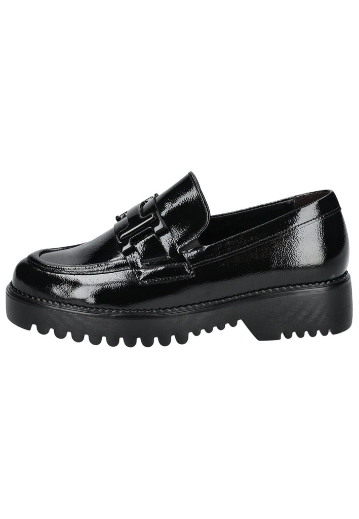 Gabor Comfort Slipper Leder Schwarz Lack
