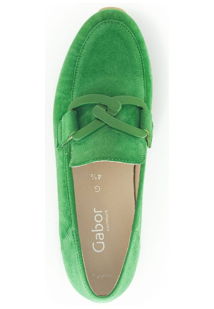 Gabor Comfort Slipper Veloursleder Grün