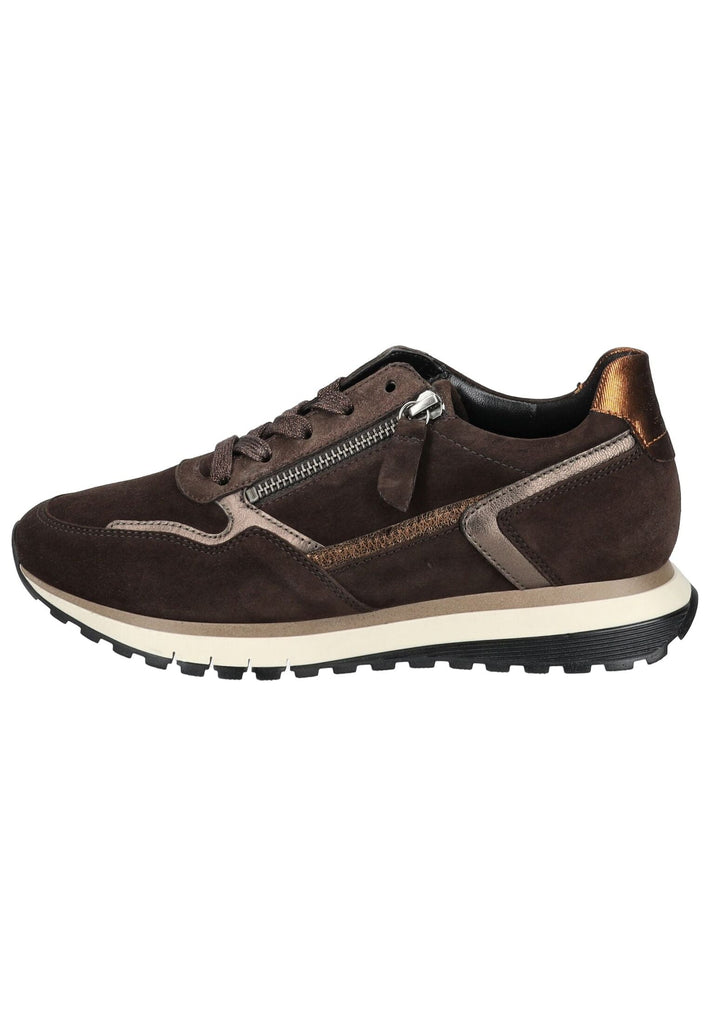 Sneaker Gabor Comfort Sneaker Veloursleder/Textil Braun/Orange