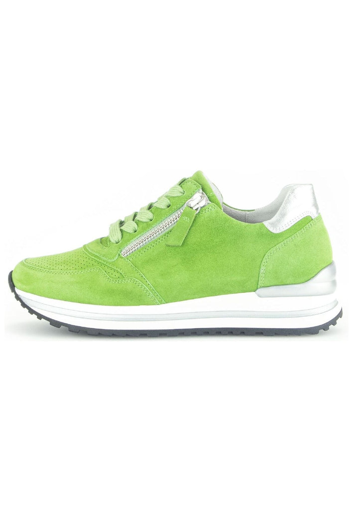 Sneaker Gabor Comfort Sneaker Veloursleder/Textil Grün/Kombi