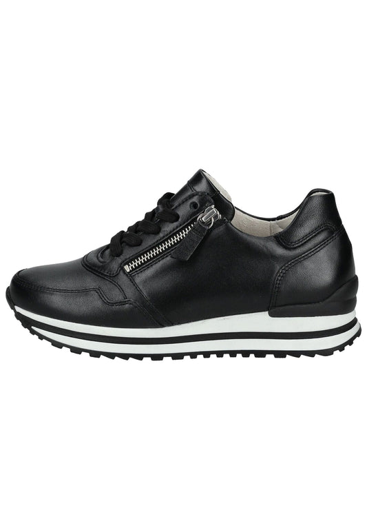 Gabor Comfort Sneaker Glattleder Schwarz
