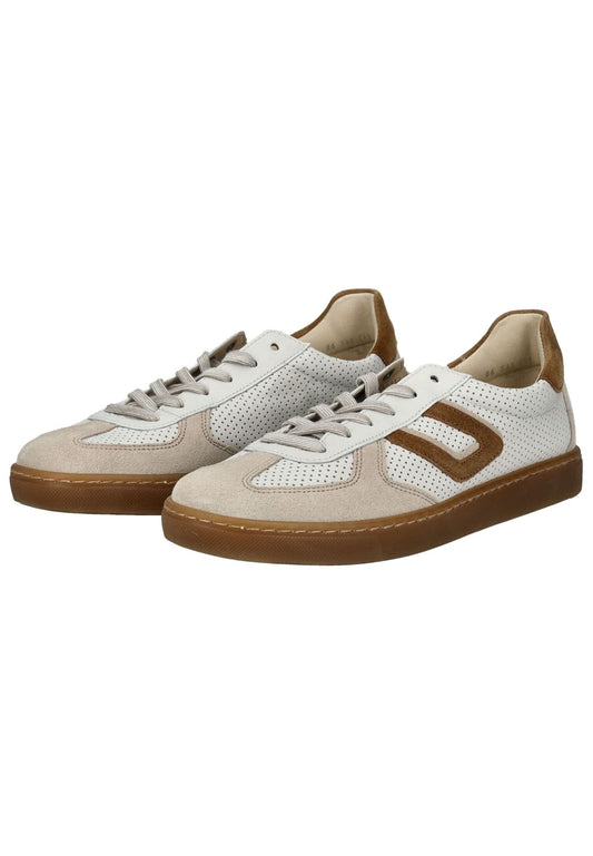 Gabor Comfort Sneaker Glattleder Weiß/Braun