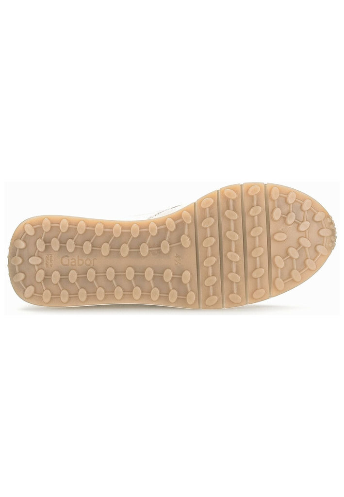 Gabor Comfort Sneaker Leder Beige/Weiß