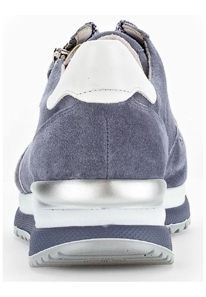 Gabor Comfort Sneaker Leder Blau/Weiß