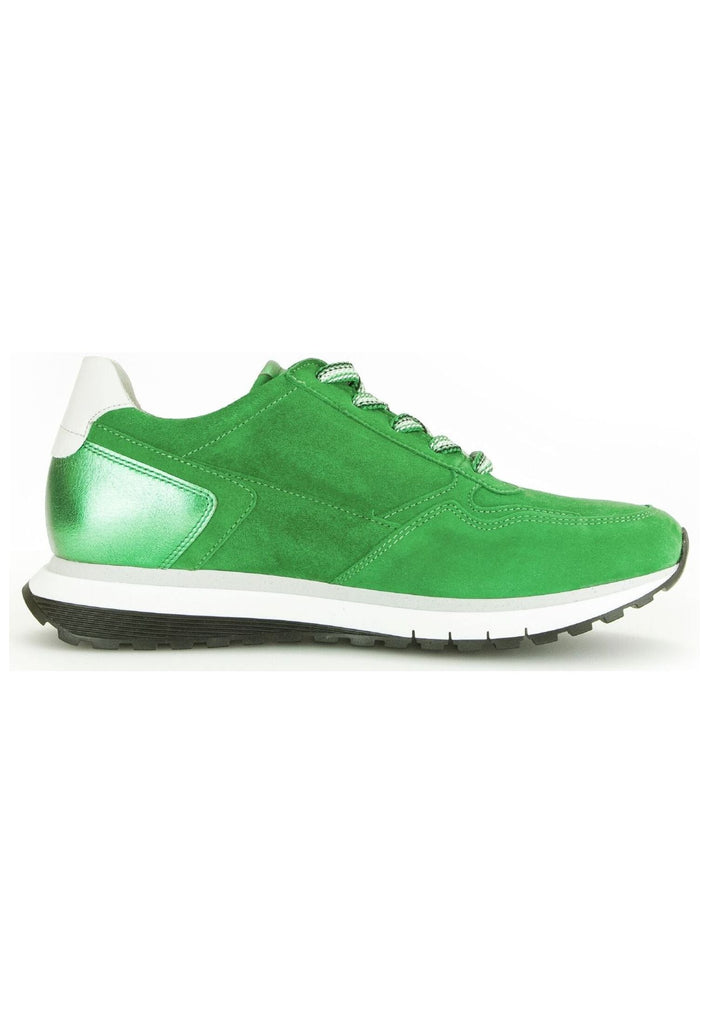 Gabor Comfort Sneaker Leder Weiß/Grün