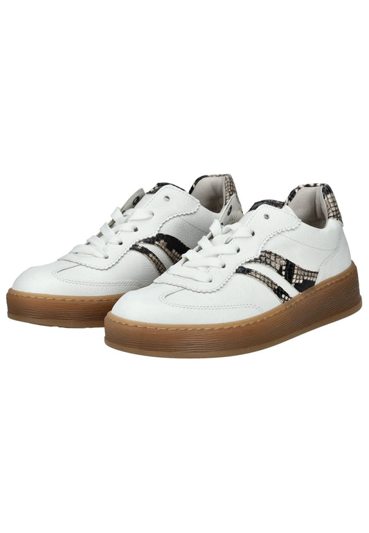 Gabor Comfort Sneaker Leder Weiß/Schwarz