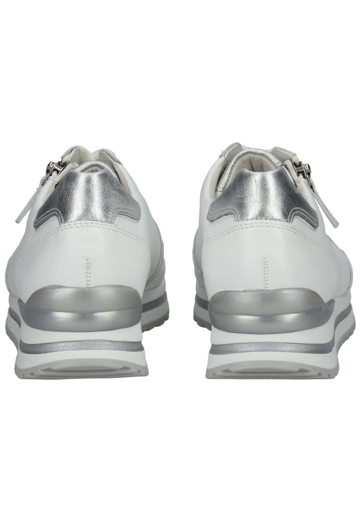 Gabor Comfort Sneaker Leder Weiß/Silber