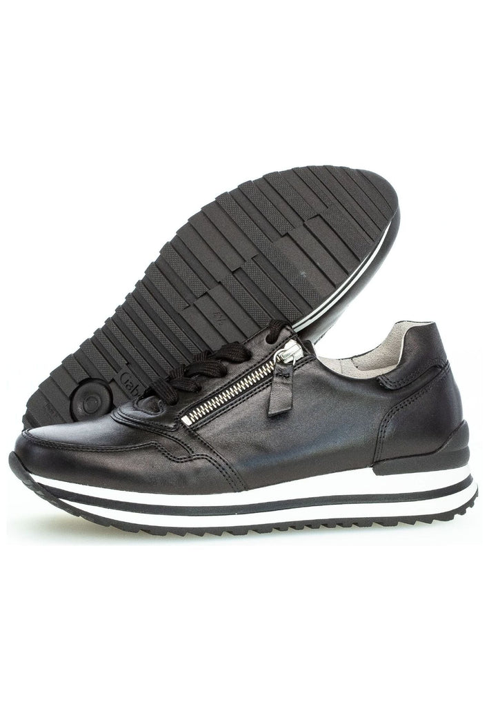 Gabor Comfort Sneaker Nappaleder Schwarz