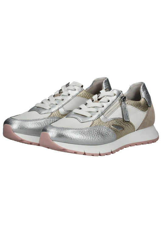 Gabor Comfort Sneaker Nappaleder Silber