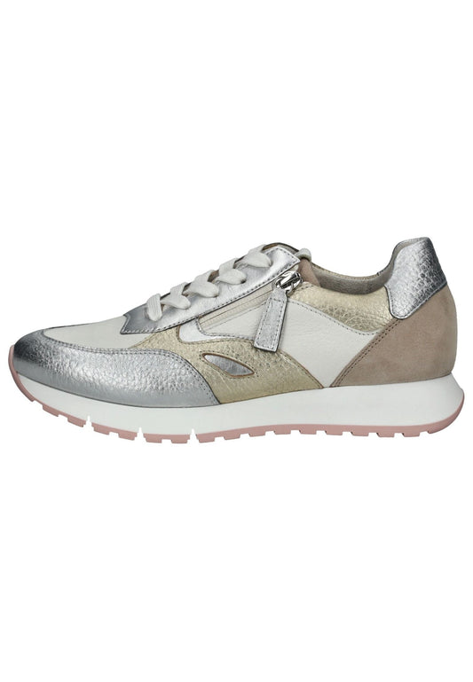 Gabor Comfort Sneaker Nappaleder Silber