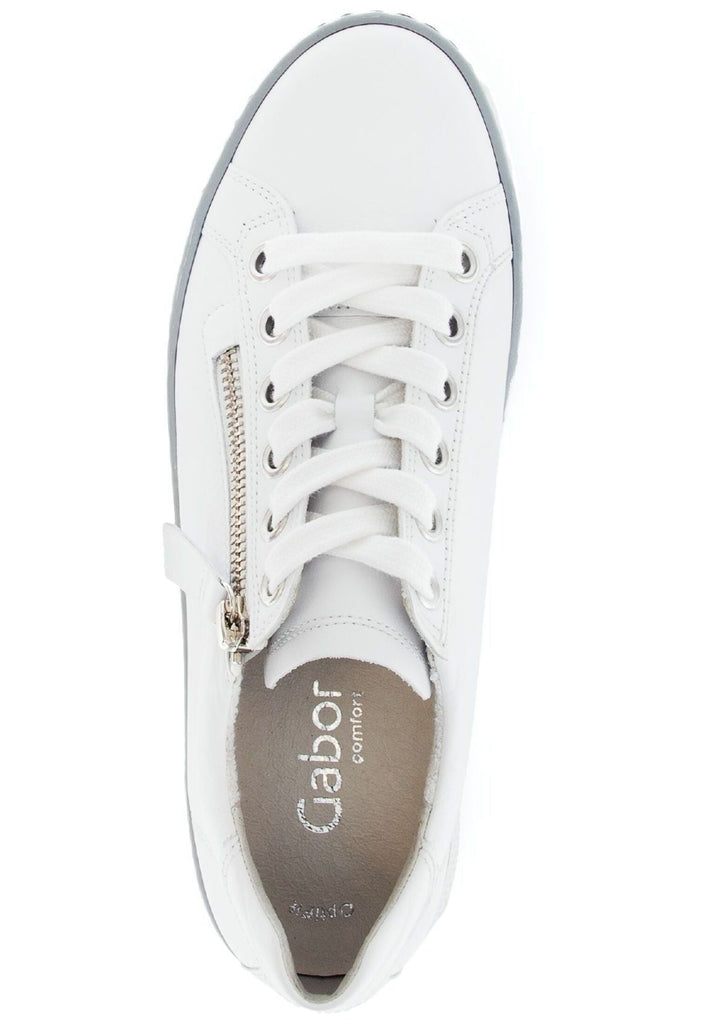 Gabor Comfort Sneaker Nappaleder Weiß