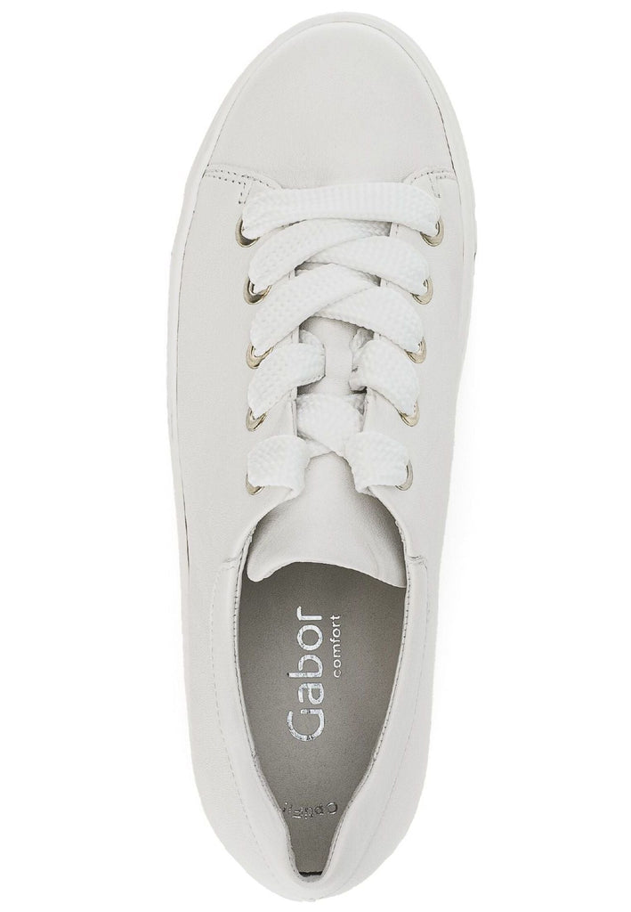 Gabor Comfort Sneaker Nappaleder Weiß