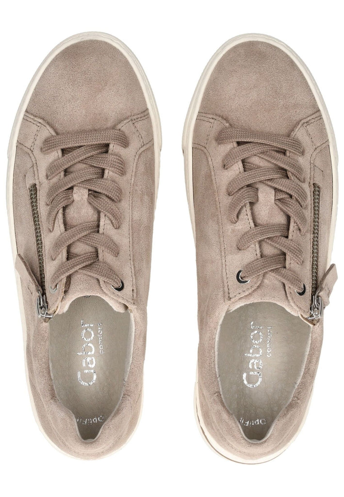 Gabor Comfort Sneaker Veloursleder Beige