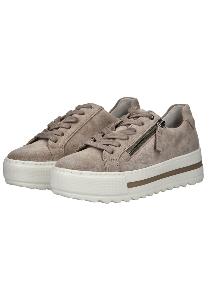 Gabor Comfort Sneaker Veloursleder Beige