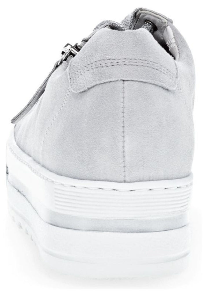 Gabor Comfort Sneaker Veloursleder Hellgrau