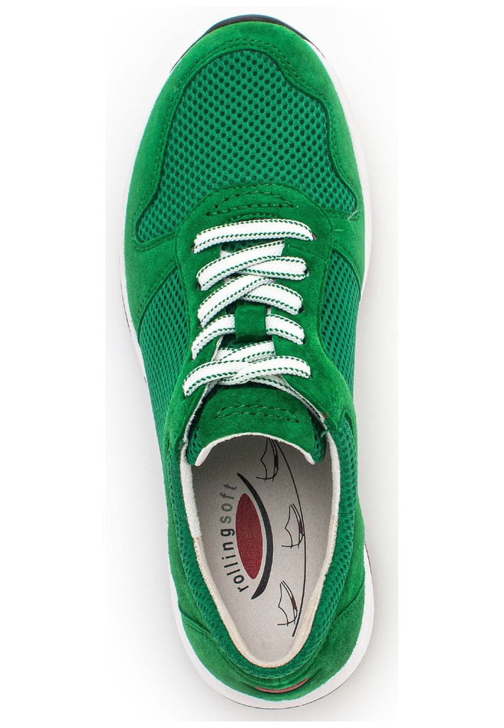 Gabor Comfort Sneaker Veloursleder/Mesh Grün