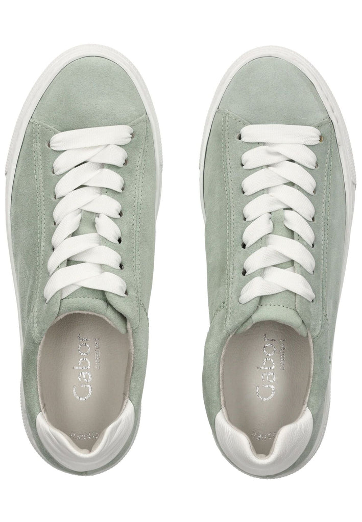 Gabor Comfort Sneaker Veloursleder Pistachio
