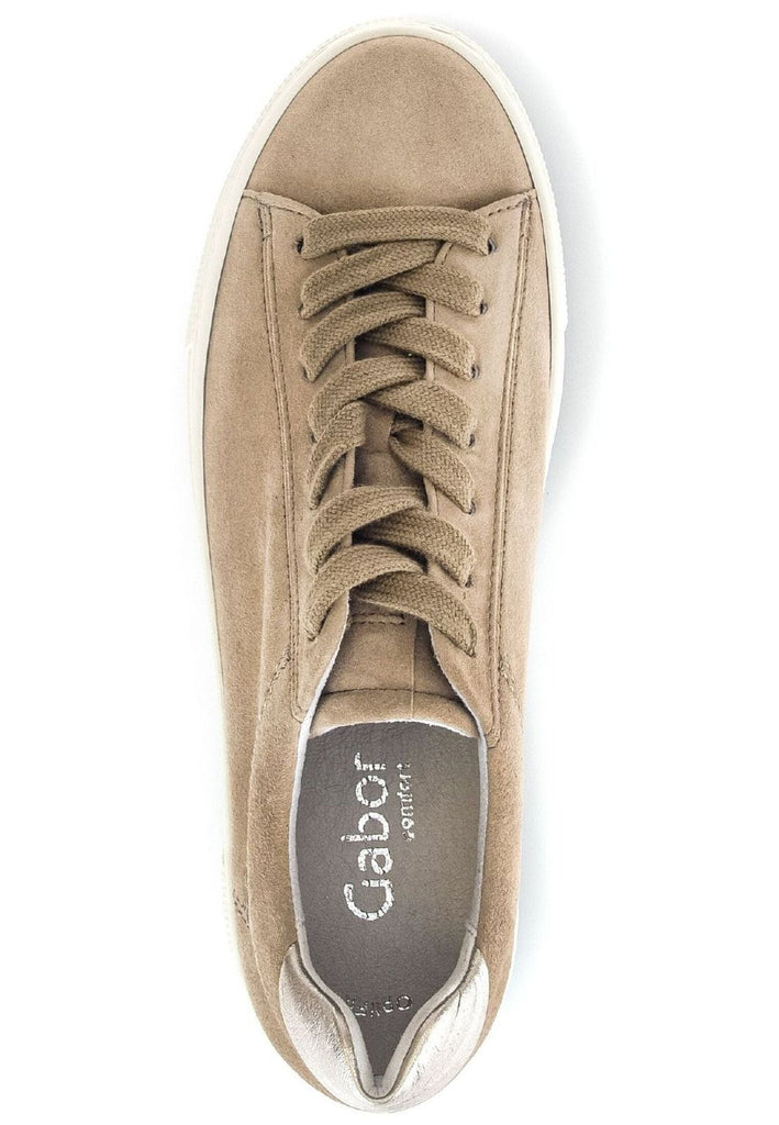 Gabor Comfort Sneaker Veloursleder Sand