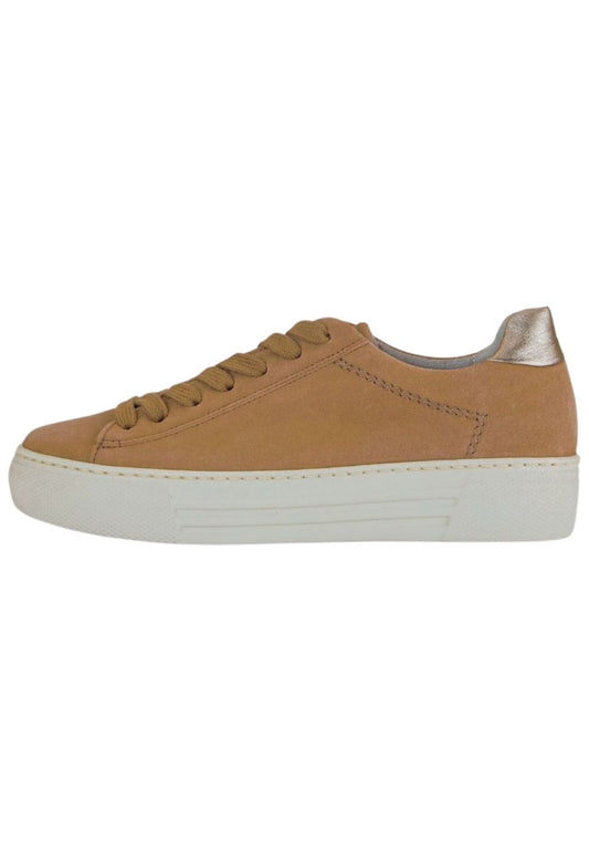 Gabor Comfort Sneaker Veloursleder Sand