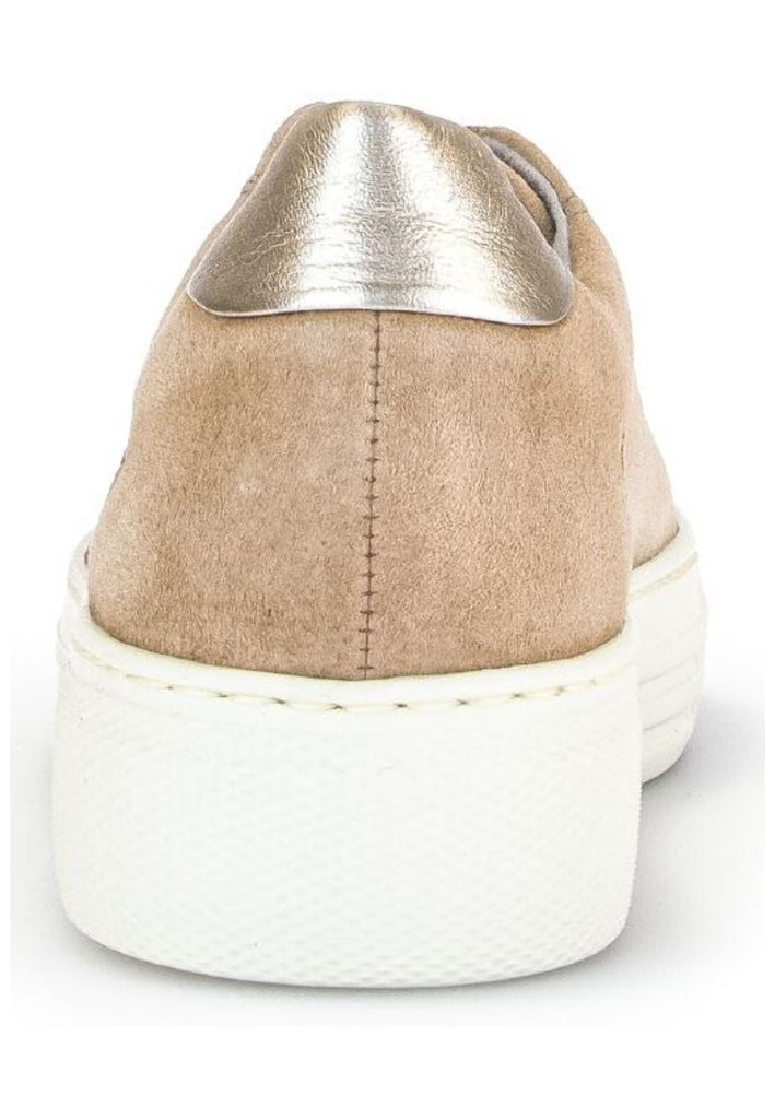 Gabor Comfort Sneaker Veloursleder Sand