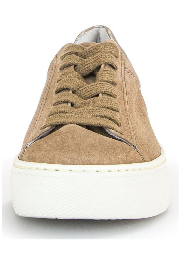 Gabor Comfort Sneaker Veloursleder Sand