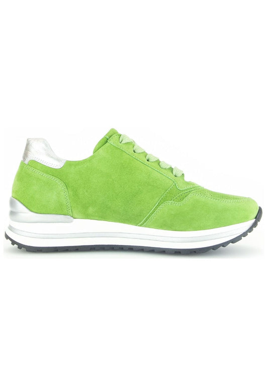 Gabor Comfort Sneaker Veloursleder/Textil Grün/Kombi