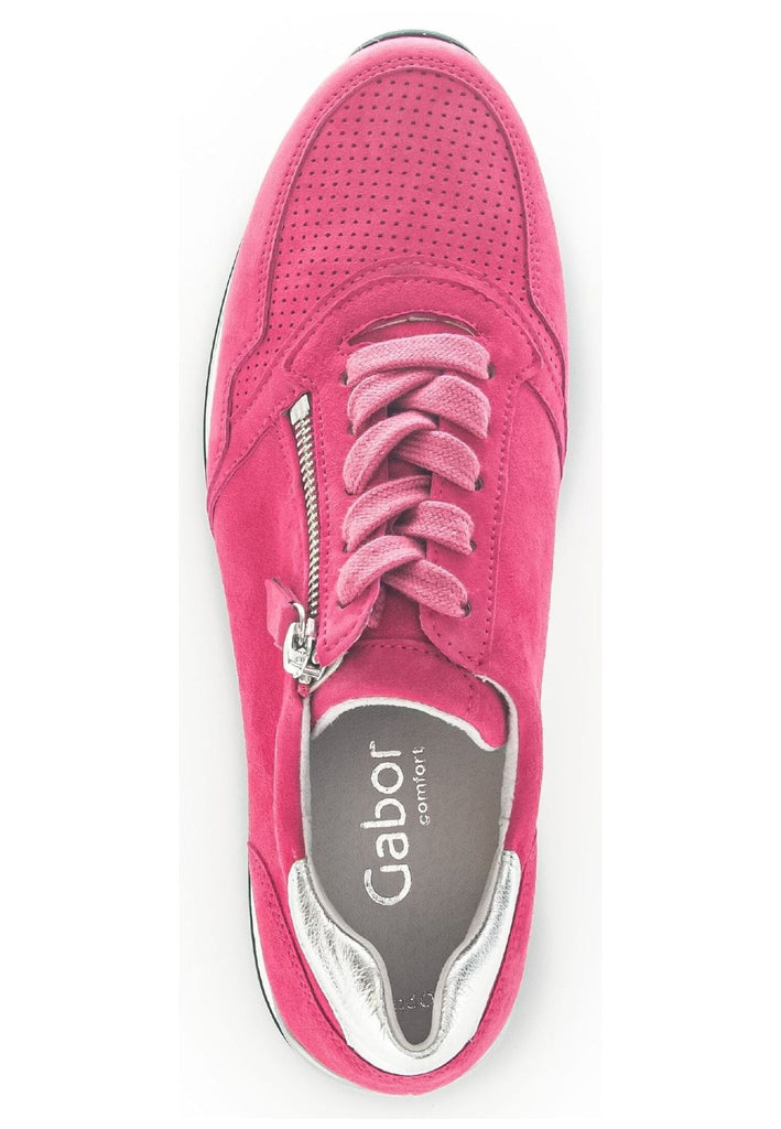 Gabor Comfort Sneaker Veloursleder/Textil Pink
