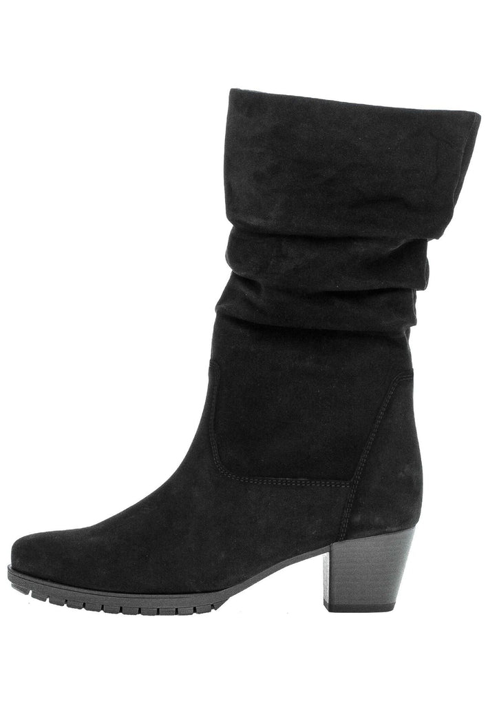 Stiefel Gabor Comfort Stiefel Nubukleder Schwarz Warmfutter