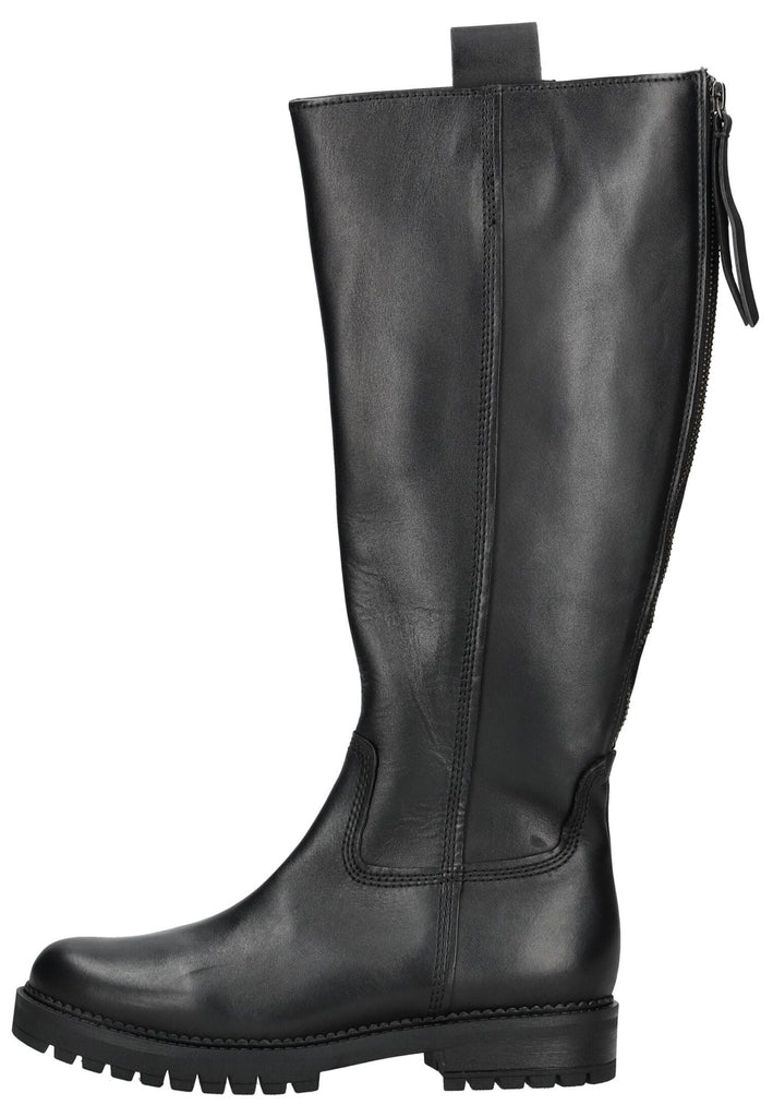 Gabor Comfort Stiefel Glattleder Schwarz