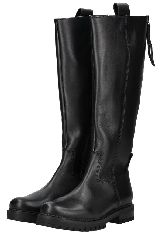 Gabor Comfort Stiefel Glattleder Schwarz