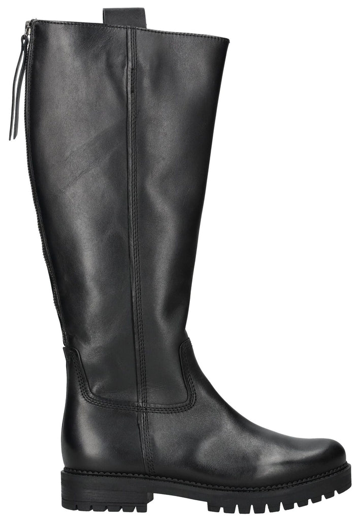 Gabor Comfort Stiefel Glattleder Schwarz