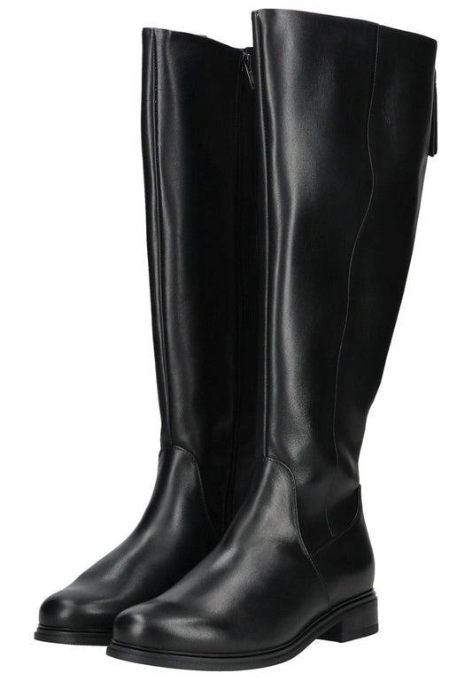 Gabor Comfort Stiefel Leder Schwarz Warmfutter