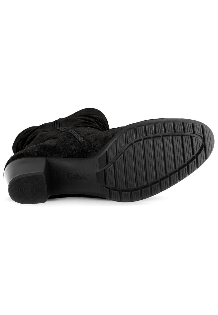 Gabor Comfort Stiefel Nubukleder Schwarz Warmfutter