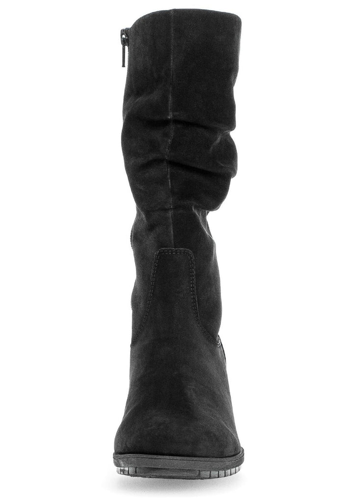 Gabor Comfort Stiefel Nubukleder Schwarz Warmfutter