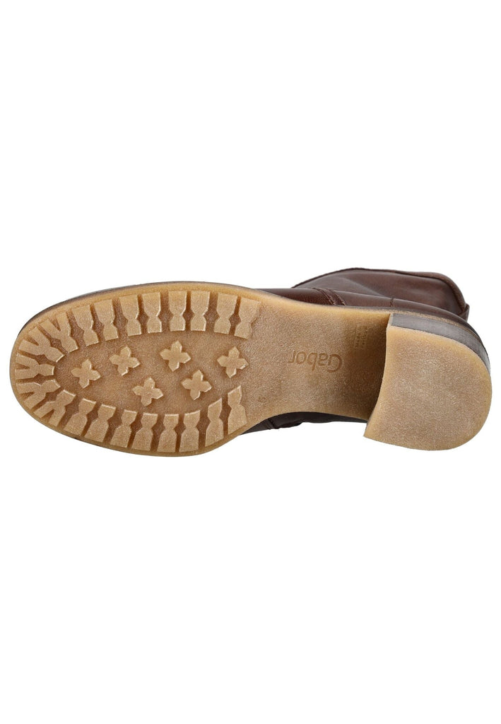 Gabor Comfort Stiefelette Leder Mittelbraun Warmfutter