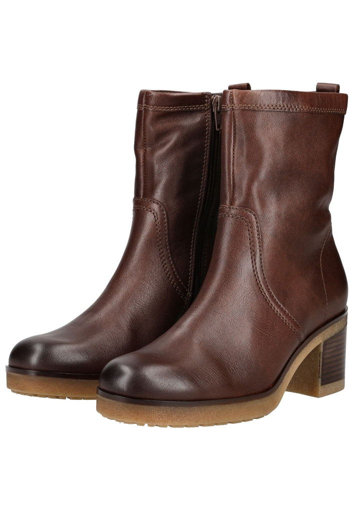 Gabor Comfort Stiefelette Leder Mittelbraun Warmfutter