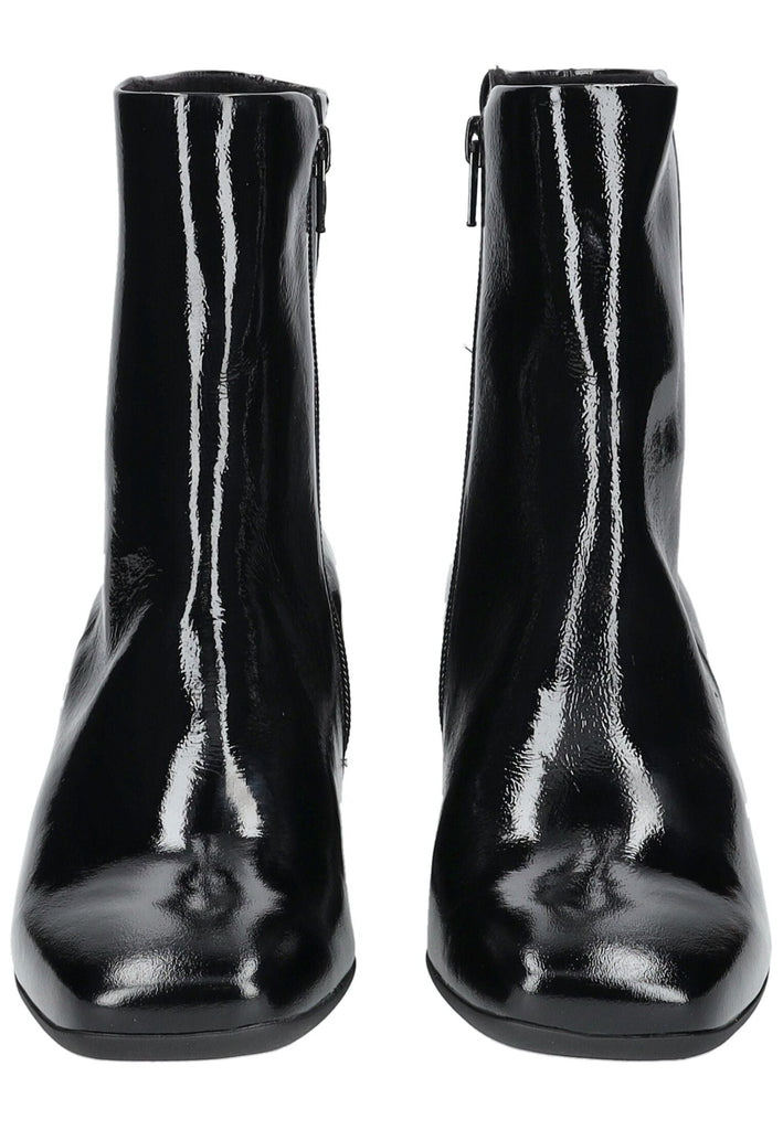 Gabor Comfort Stiefelette Leder Schwarz Lack Warmfutter