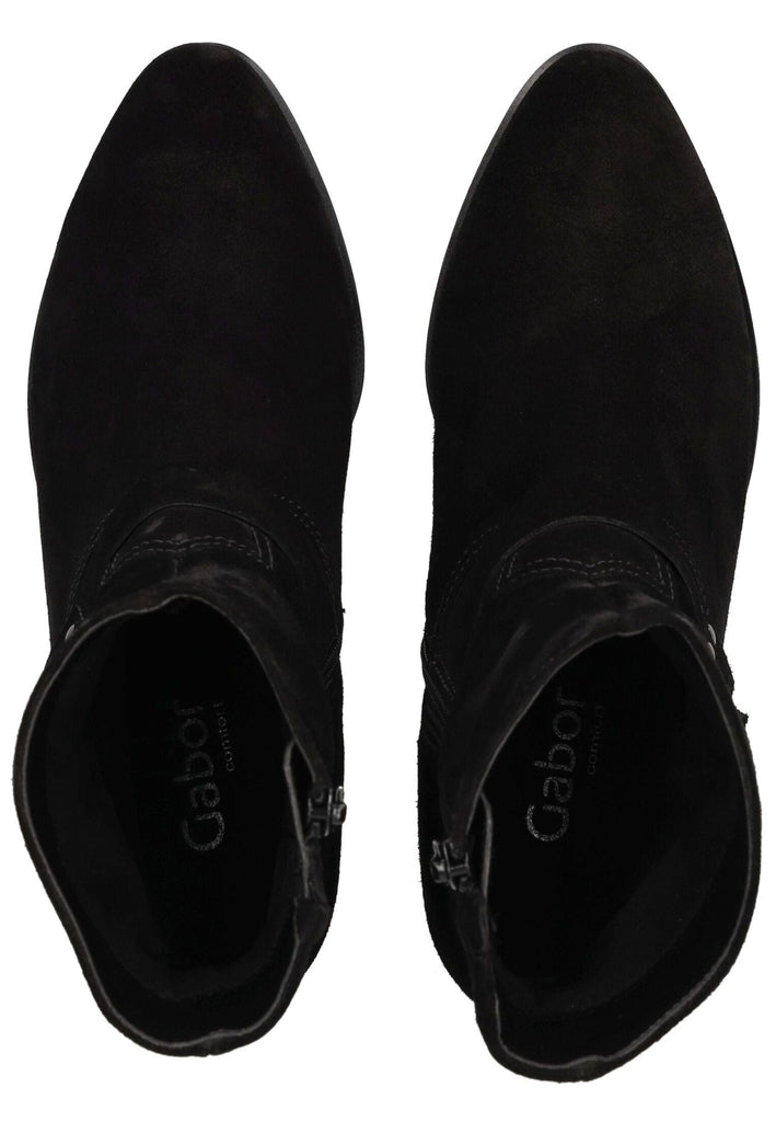 Gabor Comfort Stiefelette Leder Schwarz Warmfutter
