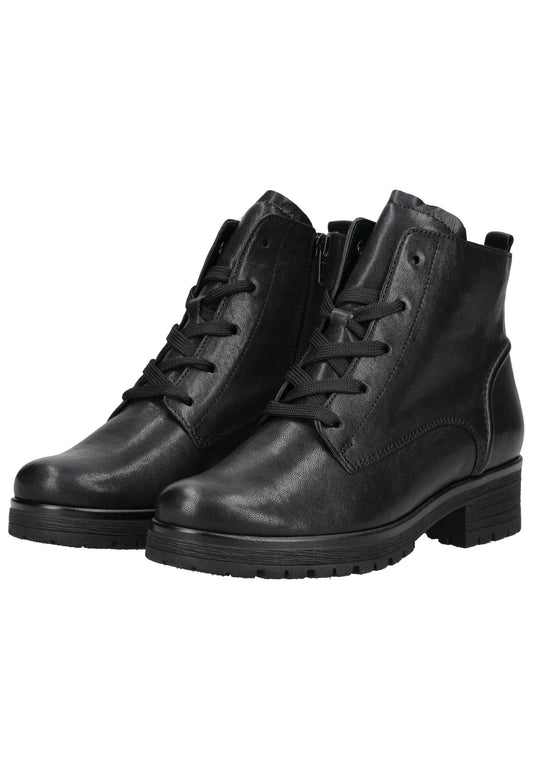 Gabor Comfort Stiefelette Leder Schwarz Warmfutter