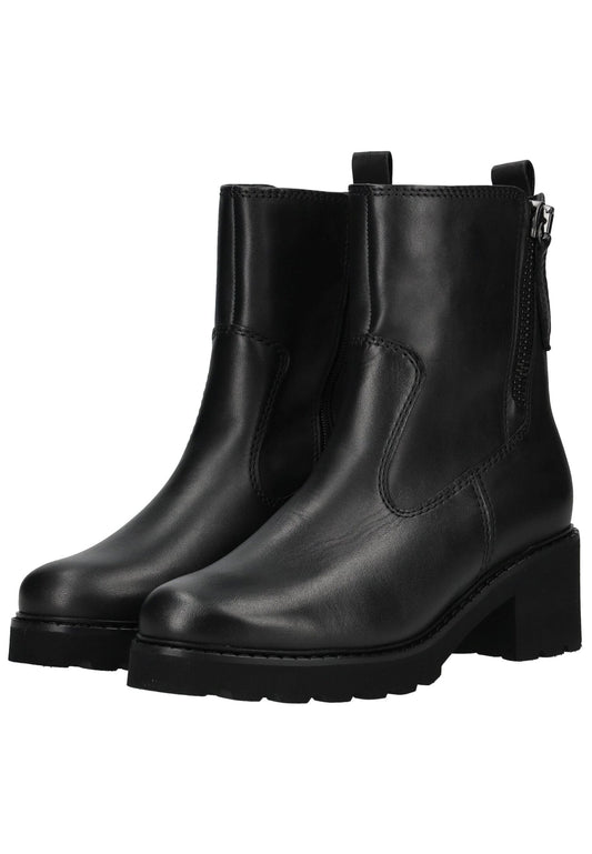 Gabor Comfort Stiefelette Leder Schwarz Warmfutter