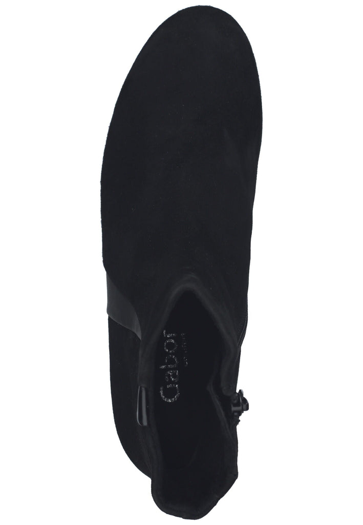 Gabor Comfort Stiefelette Leder/Textil Schwarz Kombi