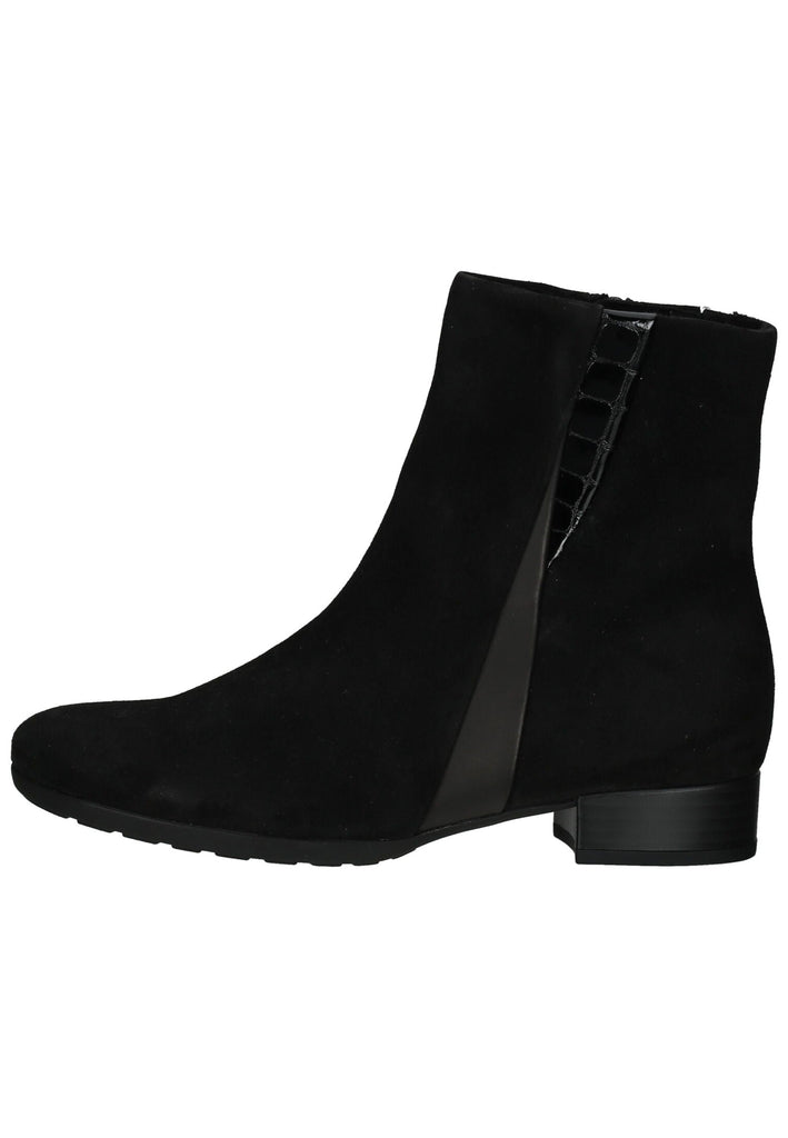 Gabor Comfort Stiefelette Leder/Textil Schwarz Kombi