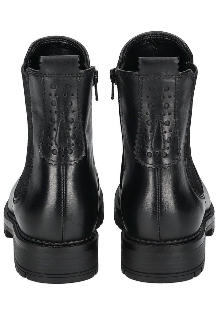 Gabor Comfort Stiefelette Leder/Textil Schwarz Warmfutter