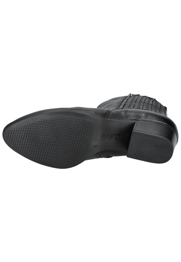 Gabor Comfort Stiefelette Leder/Textil Schwarz Warmfutter