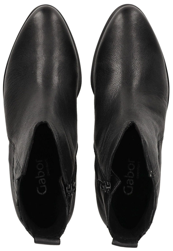 Gabor Comfort Stiefelette Leder/Textil Schwarz Warmfutter