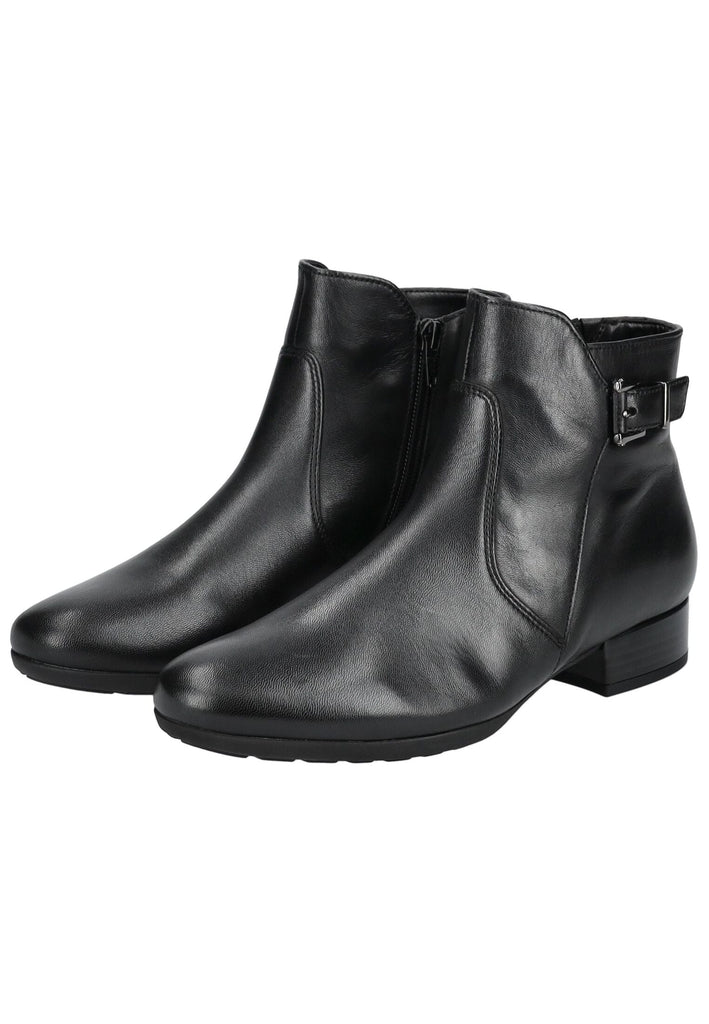 Gabor Comfort Stiefelette Nappaleder Schwarz Warmfutter