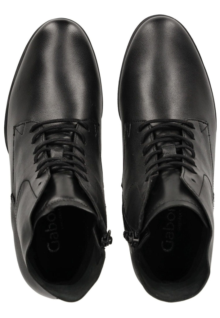 Gabor Comfort Stiefelette Nappaleder Schwarz Warmfutter