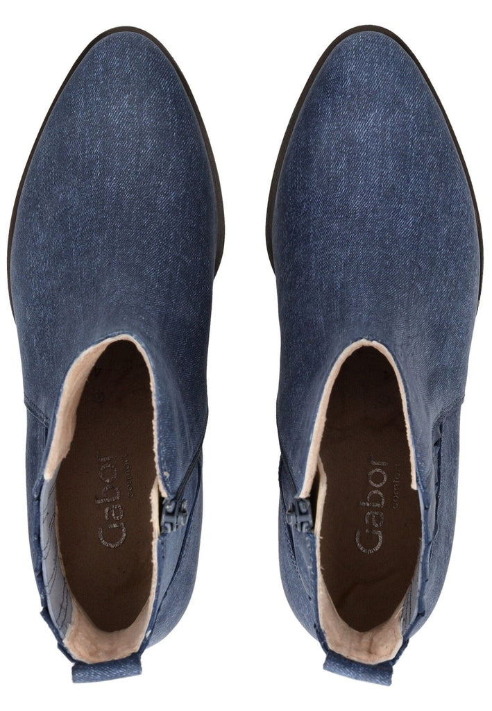 Gabor Comfort Stiefelette Textil Jeans