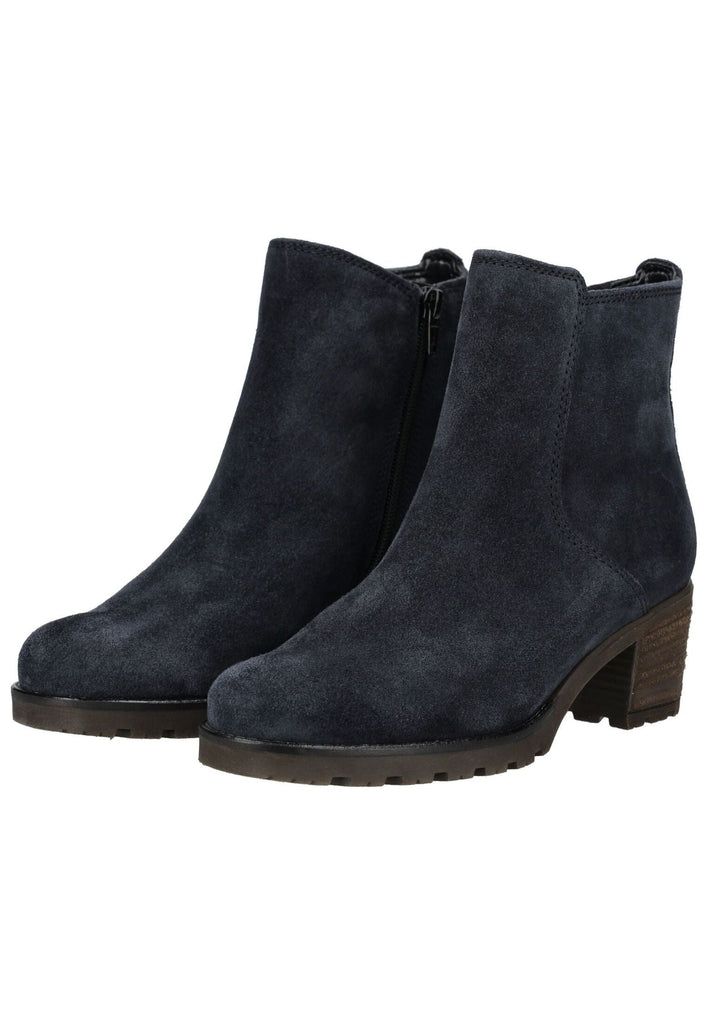 Gabor Comfort Stiefelette Veloursleder Dunkelblau