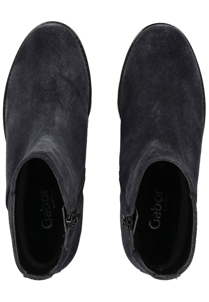 Gabor Comfort Stiefelette Veloursleder Dunkelblau